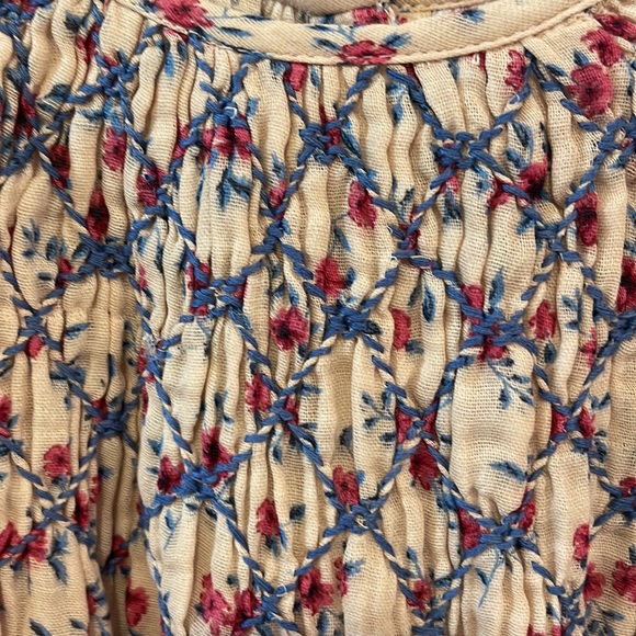 NWT Zara Girls Smocked Floral Blouse! - Picture 6 of 12